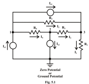 Node Voltage Analysis of Resistive Circuit in the Context of DC Voltages & Currents | Basic Electrical Technology - Electrical Engineering (EE)