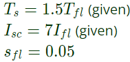 Previous Year Questions- Three Phase Induction Machines - 3 | Electrical Machines - Electrical Engineering (EE)