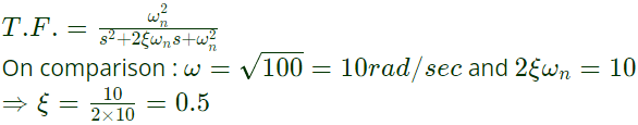 Previous Year Questions- Time Response Analysis - 1 | Control Systems - Electrical Engineering (EE)