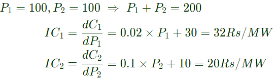 Previous Year Questions- Economic Power Generation and Load Dispatch | Power Systems - Electrical Engineering (EE)