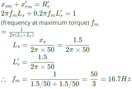 Previous Year Questions- Three Phase Induction Machines - 2 | Electrical Machines - Electrical Engineering (EE)