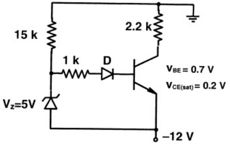 Previous Year Questions- Diodes and their Applications | Analog and Digital Electronics - Electrical Engineering (EE)