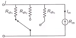 Circuit for three shunt