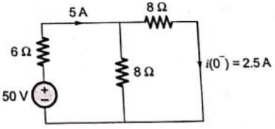 Previous Year Questions- Transients and Steady State Response - 1 | Network Theory (Electric Circuits) - Electrical Engineering (EE)