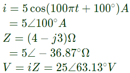 Previous Year Questions- Steady state AC Analysis | Network Theory (Electric Circuits) - Electrical Engineering (EE)