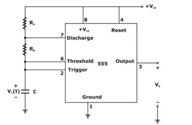 Astable Multivibrator 555  Circuit