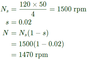 Previous Year Questions- Three Phase Induction Machines - 1 | Electrical Machines - Electrical Engineering (EE)