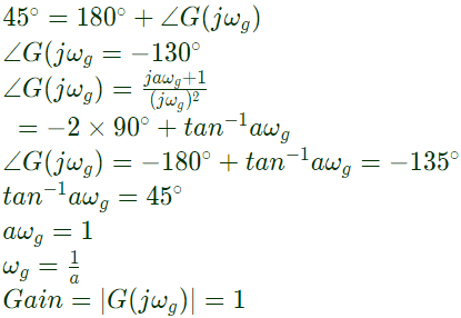 Previous Year Questions- Frequency Response Analysis - 2 | Control Systems - Electrical Engineering (EE)