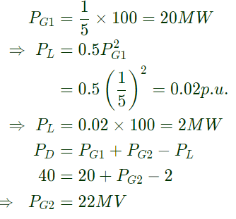 Previous Year Questions- Economic Power Generation and Load Dispatch | Power Systems - Electrical Engineering (EE)