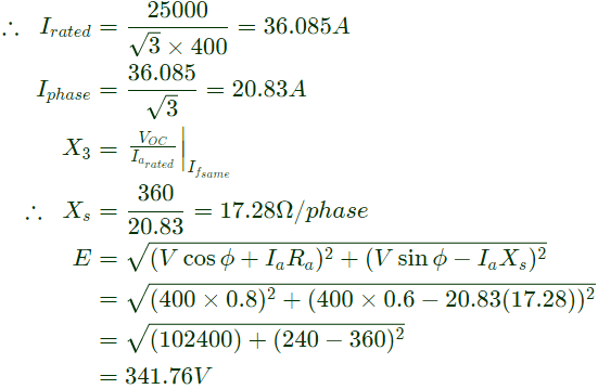 Previous Year Questions- Synchronous Machines - 1 | Electrical Machines - Electrical Engineering (EE)