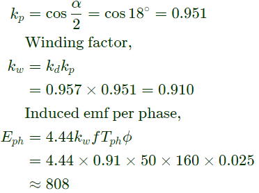 Previous Year Questions- Synchronous Machines - 2 | Electrical Machines - Electrical Engineering (EE)