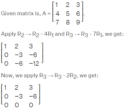 Rank of a Matrix Using Echelon Form