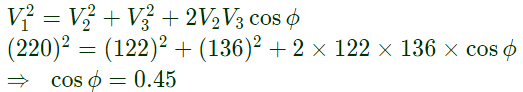 Previous Year Questions- Steady state AC Analysis | Network Theory (Electric Circuits) - Electrical Engineering (EE)