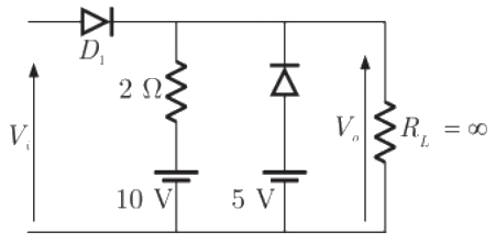 Previous Year Questions- Diodes and their Applications | Analog and Digital Electronics - Electrical Engineering (EE)