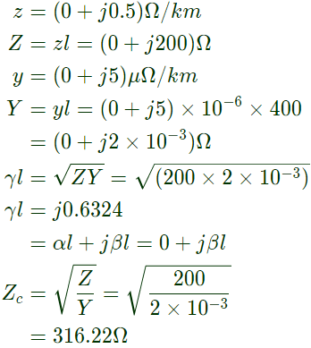 Previous Year Questions- Performance of Transmission Lines, Line Parameters and Corona - 1 | Power Systems - Electrical Engineering (EE)