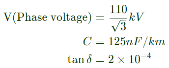 Previous Year Questions- Distribution Systems, Cables and Insulators | Power Systems - Electrical Engineering (EE)