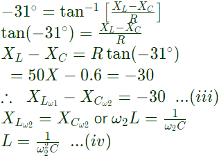 Previous Year Questions- Resonance and Locus Diagrams | Network Theory (Electric Circuits) - Electrical Engineering (EE)