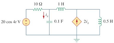 Example of nodal ac circuit analysis 