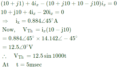 Previous Year Questions- Network Theorems - 1 | Network Theory (Electric Circuits) - Electrical Engineering (EE)