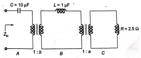 Previous Year Questions- Magnetically Coupled Circuits, Network Topology and Filters | Network Theory (Electric Circuits) - Electrical Engineering (EE)