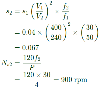 Previous Year Questions- Three Phase Induction Machines - 3 | Electrical Machines - Electrical Engineering (EE)