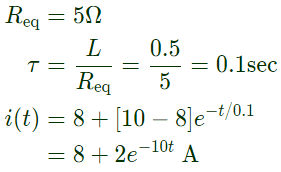 Previous Year Questions- Transients and Steady State Response - 1 | Network Theory (Electric Circuits) - Electrical Engineering (EE)