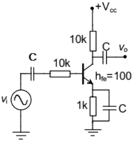 Previous Year Questions- Small Signal Analysis | Analog and Digital Electronics - Electrical Engineering (EE)