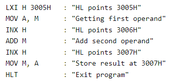 8085 - Demo Programs