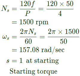 Previous Year Questions- Three Phase Induction Machines - 3 | Electrical Machines - Electrical Engineering (EE)