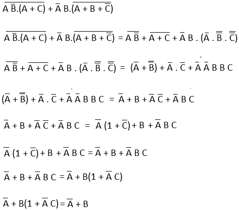 De-Morgan`s Theorem - GATE
