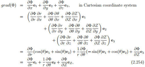 Gradients and Related Operators - Civil Engineering (CE)