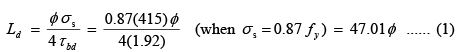 Bond, Anchorage, Development Length and Splicing - Civil Engineering (CE)