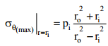 Thick Cylinders Stresses due To Internal And External Pressures | Additional Study Material for Mechanical Engineering