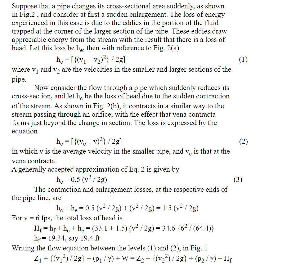 Questions for Flow Through Pipes | Fluid Mechanics for Civil Engineering - Civil Engineering (CE)