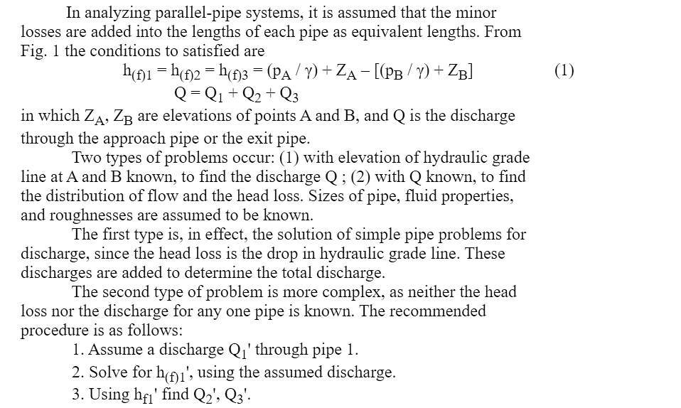Questions for Flow Through Pipes | Fluid Mechanics for Civil Engineering - Civil Engineering (CE)