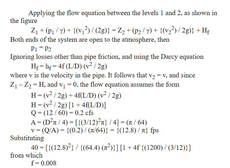 Questions for Flow Through Pipes | Fluid Mechanics for Civil Engineering - Civil Engineering (CE)