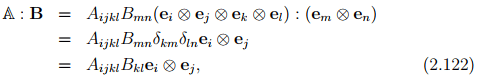 Algebra of Fourth Order Tensors - Civil Engineering (CE)