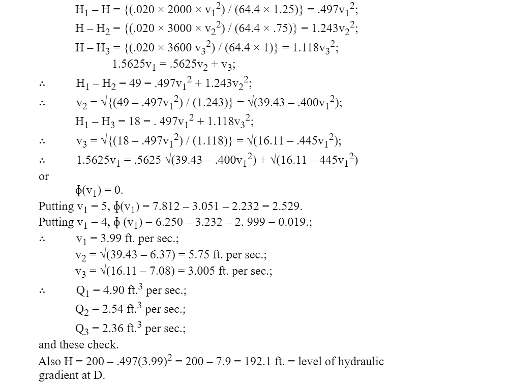 Questions for Flow Through Pipes | Fluid Mechanics for Civil Engineering - Civil Engineering (CE)
