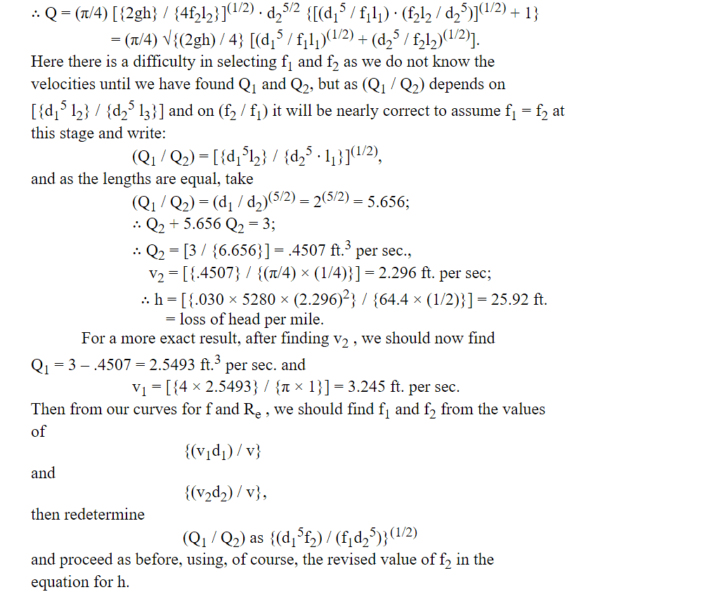 Questions for Flow Through Pipes | Fluid Mechanics for Civil Engineering - Civil Engineering (CE)