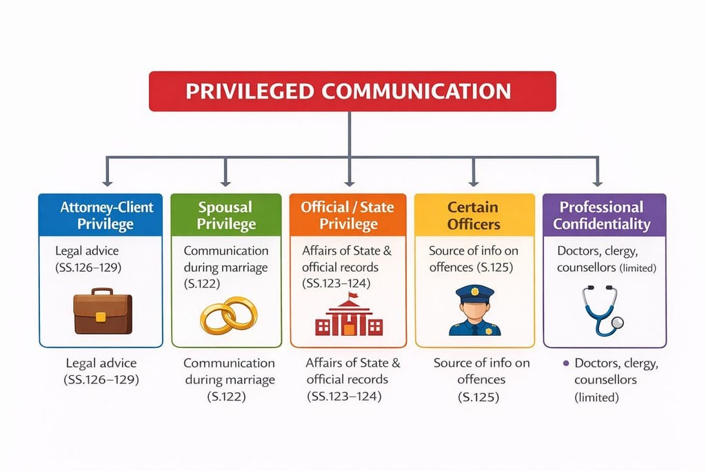 Privileged Communication in Evidence Act - Civil Law for Judiciary Exams