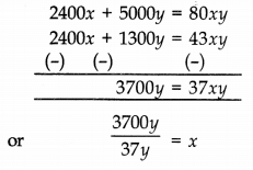 Pair of Linear Equations in Two Variables Class 10 Worksheet Maths Chapter 3