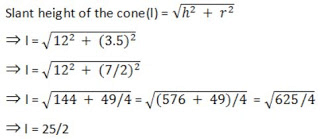 Surface Area and Volumes Class 10 Notes Maths Chapter 12