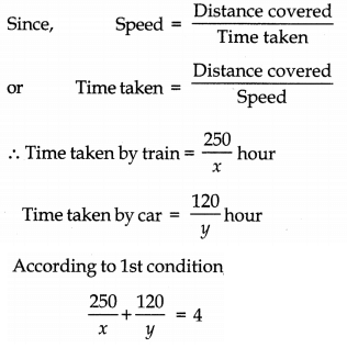 Pair of Linear Equations in Two Variables Class 10 Worksheet Maths Chapter 3