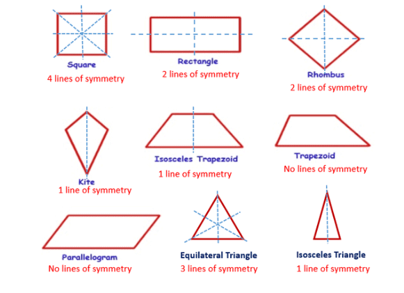Important Formulas: Symmetry | Mathematics for Class 6