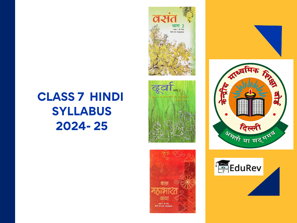 Syllabus: Hindi for Class 7 | Hindi (Vasant II) Class 7 (Old NCERT)