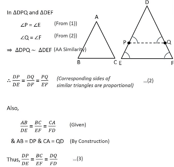 Triangles Class 10 Notes Maths Chapter 6