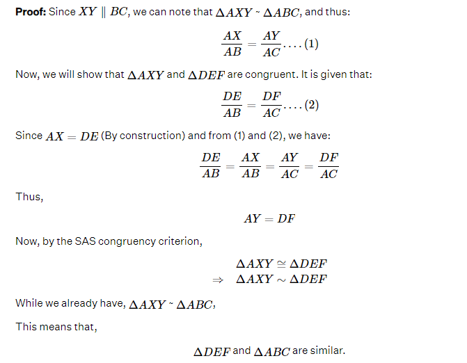 Triangles Class 10 Notes Maths Chapter 6