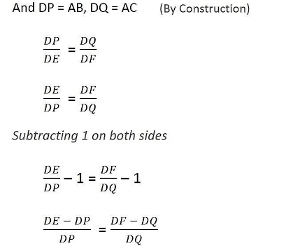 Triangles Class 10 Notes Maths Chapter 6