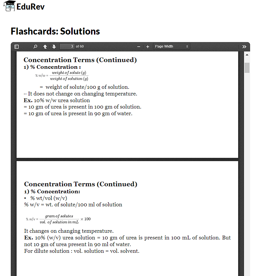 Flashcard: Solutions