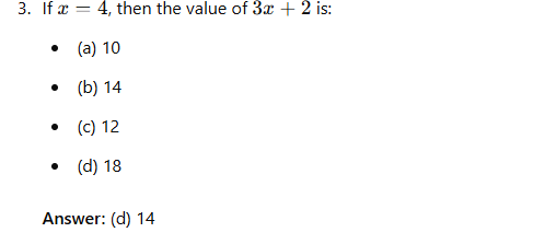 Unit Test (Solutions): Linear Equations in a Variable - Class 8